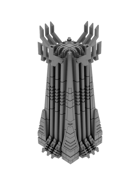 3D Printable STL Necron Monument Terrain Scenery Monolith