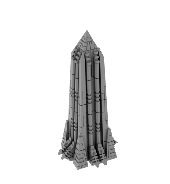 3D Printable STL Necron Monument Terrain Scenery Obelisk