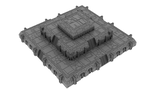 3D Printable STL Necron Ziggurat Tomb Pyramid Temple Terrain Scenery