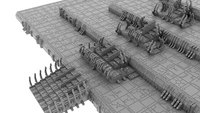 3D Printable STL Necron Ziggurat Tomb Pyramid Temple Terrain Scenery