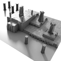 3D Printable STL Necron Tomb World Terrain Scenery Bundle